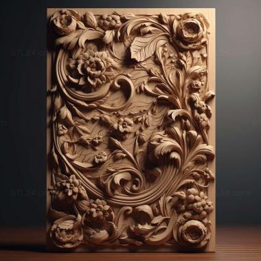 Patterns and decorations Sheet 4 3d model